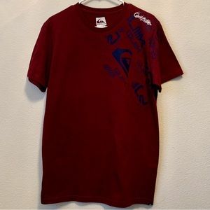 Red Quiksilver Graphic T-Shirt